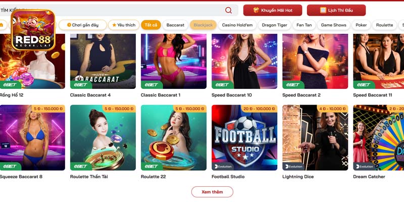 Khám phá thế giới trò chơi đa dạng tại casino red88