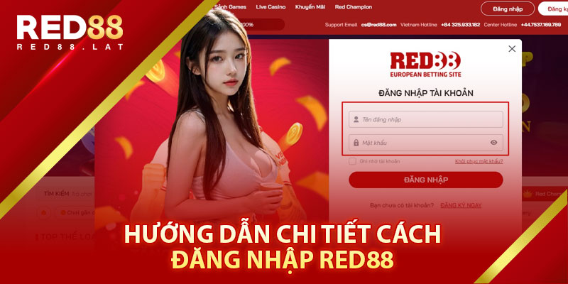 Hướng Dẫn Chi Tiết Cách Đăng Nhập Red88